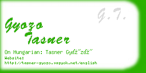 gyozo tasner business card